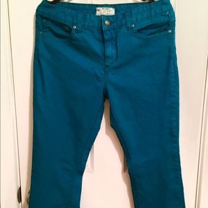 Teal Free People Jeans